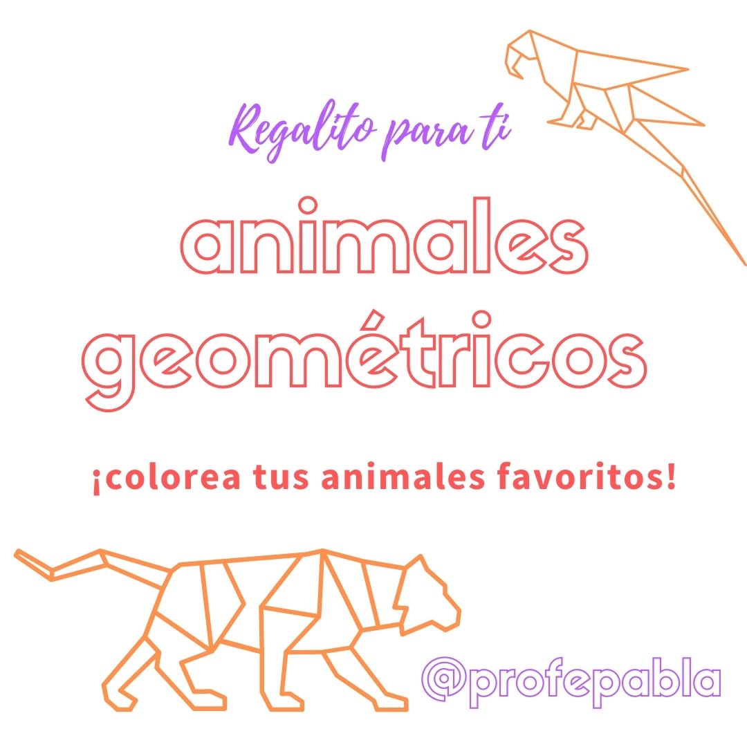 Cuaderno animales Geométricos